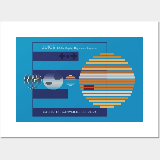 Space Exploration JUICE Jupiter ICy Moons Explorer, variation Wall Art by Markadesign